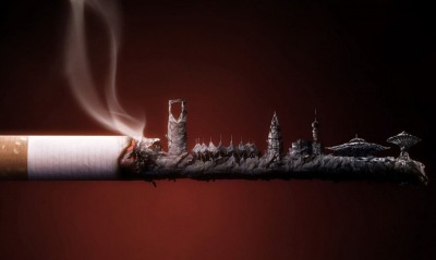 Город из пепла сигареты