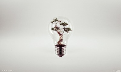 креативные растение лампа