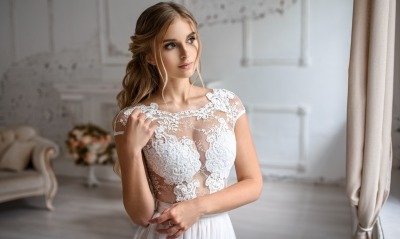 девушка платье невеста