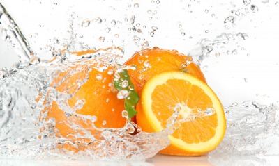Апельсин вода брызги