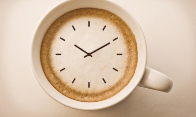 часы кофе чашка