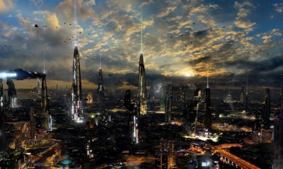 будущее фэнтези архитектура город