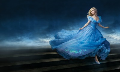 девушка синее платье блондинка girl blue dress blonde