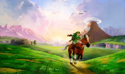 лошадь тропа трава пейзаж мультфильм
