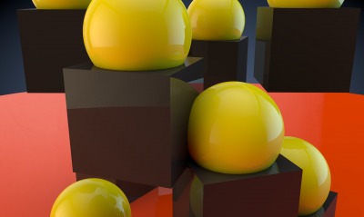 графика 3D кубы шары graphics Cuba balls