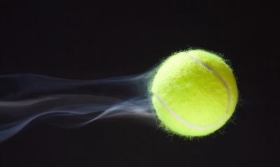 мяч теннис дым скорость