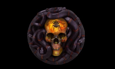 череп змея эмблема