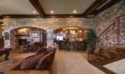 каменная гостиная интерьер stone living room interior