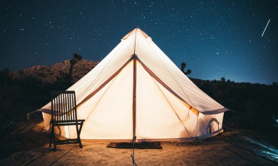 палатка, ночь