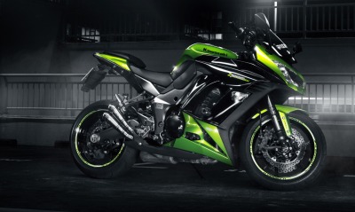 кавасаки мотоцикл зеленый