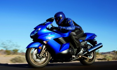скорость мотоцикл кавасаки синий