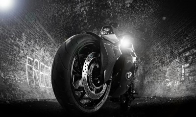 мотоцикл колесо тоннель