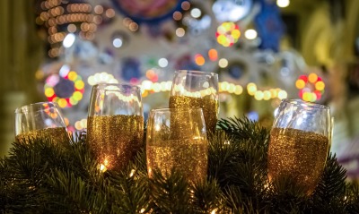 бокалы шампанское новый год glasses champagne new year