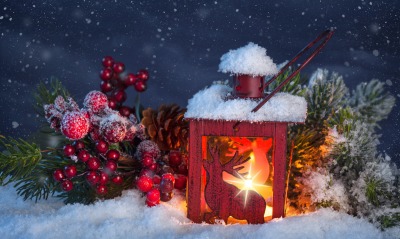 лампа свеча снег рождество lamp candle snow Christmas