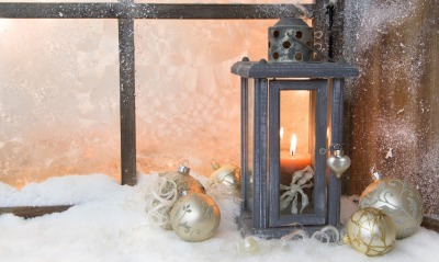 свеча фонарь праздник снег candle lantern holiday snow