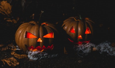 хеллоуин тыквы свечи