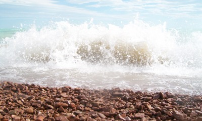 камни, берег, волны