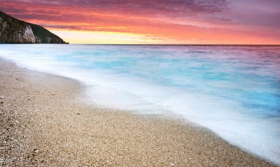 природа море пляж горизонт