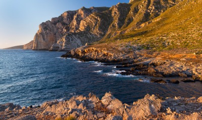 природа берег море скалы италия