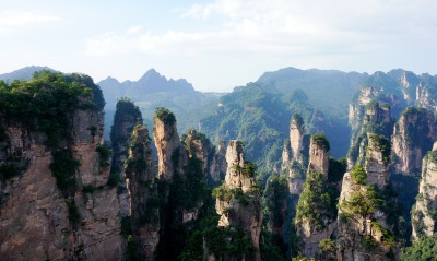 природа скалы горы Чжанцзяцзе лесной парк Китай