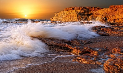 природа море солнце берег