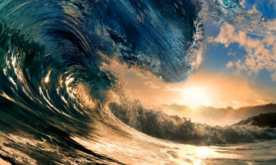 природа волна море солнце