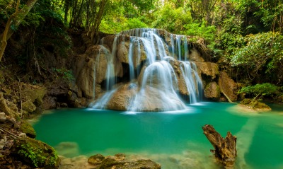 природа водопад еда река