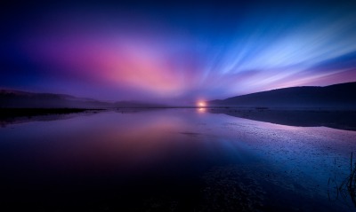 сумерки фиолетовый горизонт