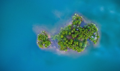 остров, вид сверху
