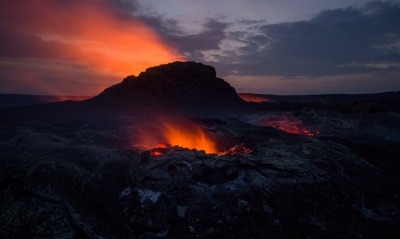 вулкан извержение магма