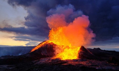 извержение, вулкан