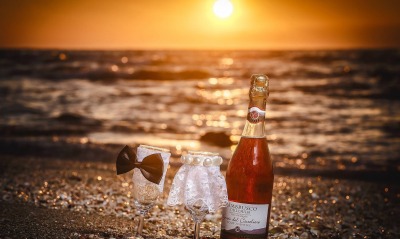 еда вино море природа романтика