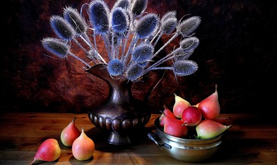 натюрморт груши ваза still life pears vase
