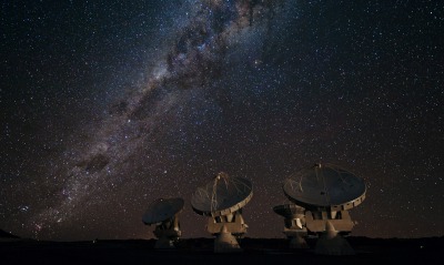 радиотелескопы небо звезды галактика