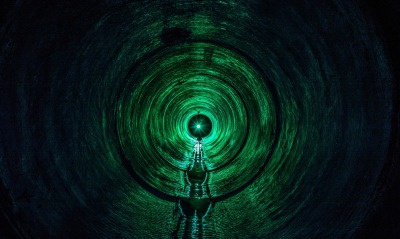 тоннель свет зеленый канализация