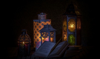 лампы фонари книга темнота