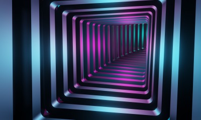 тоннель неон подсветка графика