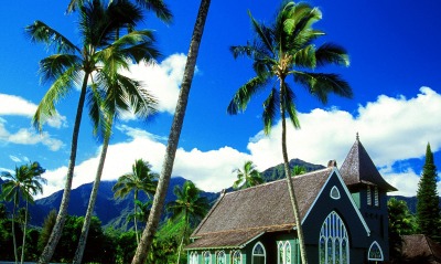 Waioli Huiia Church, Hanalei, Kauai, Hawaii