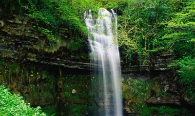 Glencar Waterfall, County Leitrim, Connaught, Ireland