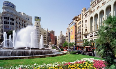 Plaza del Ayuntamiento, Valencia, Spain