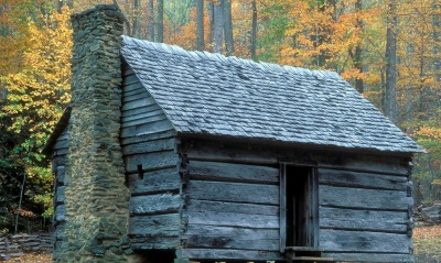Restored Cabin, Great Smoky Mountains National Park, Tennessee
