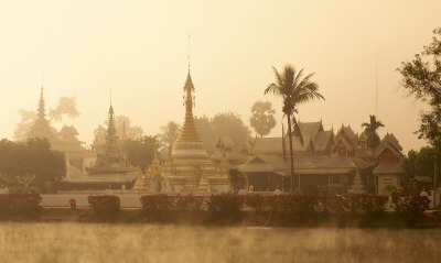 Wat Chong Kham, Mae Hong Son, Golden Triangle, Thailand