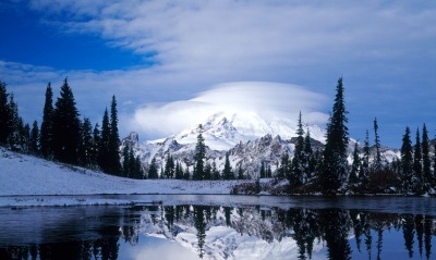 Mount Rainier Reflected in Tipsoo Lake, Washington
