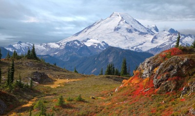 Mount Baker From Yellow Aster Butte, Washington