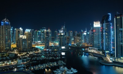 страны архитектура город Дубай Марина Объединенные Арабские Эмираты