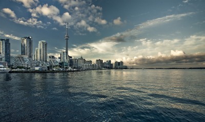 страны архитектура природа облака море Торонто Канада