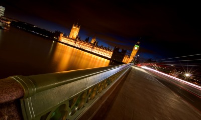 страны архитектура Лондон Англия ночь мост