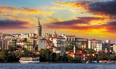 Турция Стамбул закат
