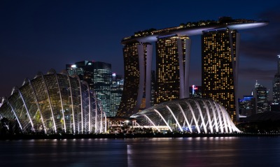сингапур, ночь