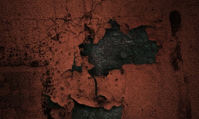 Стена штукатурка сколы коричневая